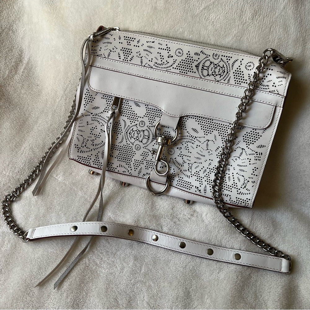 Rebecca Minkhoff Laser Cut Leather Crossbody Bag